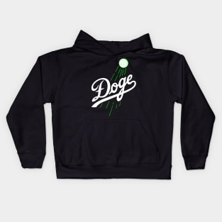 Doge To The Moon Logo Kids Hoodie